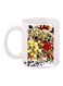 Beautiful Berries Printed Coffee Mug White/Red/Green 11ounce