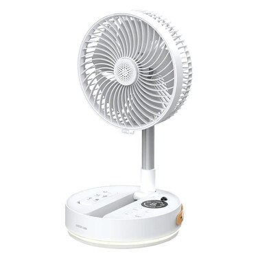 Green Lion ROVIO 8 Folding Rechargeable Fan with LED Light, 7200mAh Battery &amp; Oscillation