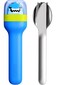 Kids Utensils in Holder Set of 3 Pieces, Reusable Fork Spoon Knife with Travel Case, BPA Free Child Friendly Cutlery Set for School Lunch Box Picnic Camping Portable Eating Set