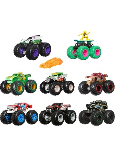 Hot Wheels Monster Trucks 1:64 Scale Die-Cast Assortment with Giant Wheels