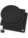Silicone Trivet Pot Mat, Silicone Pot Holders for Hot Pan and Pot Pads. Heat Resistant Counter Mats for Tables Placemats,Countertops, Spoon Rest and Large Coasters,4 Pack Black(2 Squared + 2 Round)