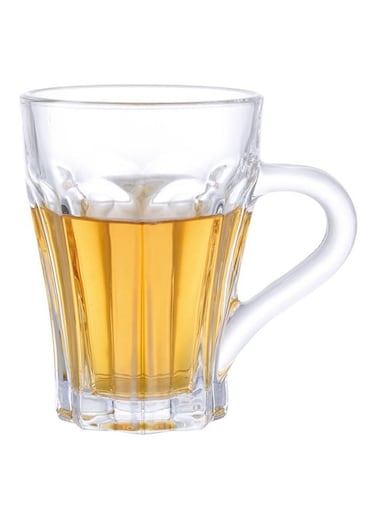 6-Piece Regina Glass Mug Set Clear 12cm