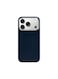 جراب Mobcos لهاتف iPhone 17 Pro Chex بلون أزرق سادة مصنوع من ألياف الأراميد، بنسيج 1500D Fusion Weave، غطاء مغناطيسي فائق النحافة وخفيف الوزن، متوافق مع MagSafe