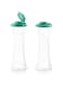 NALACAL Salt and Pepper Hourglass, 2-Shaker Set, Airtight Lids, BPA-Free, Dishwasher Safe, Salt and Pepper Shakers Moisture Proof Salt Shaker, Plastic Airtight Dispenser