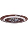 Luminarc Tamako Brown Oval Platter - 35 Cm White