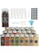 24-Piece Glass Seasoning Jar Set, Spice Jar, Seasoning Storage Bottle In Cabinet Drawer