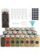 24-Piece Glass Seasoning Jar Set, Spice Jar, Seasoning Storage Bottle In Cabinet Drawer