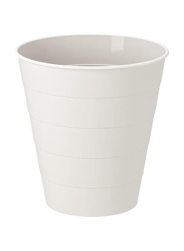 Khazna Trash Can White Large white