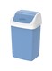 Cosmoplast 20L Flip-Top Waste Bin With Swing Lid, Sky Blue