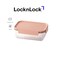 LocknLock Classic Plus Rectangle Food Container 420ml &ndash; Pink, 4-Side Locking, Stackable &amp; Leakproof
