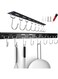 1 PCS Utensil Racks with 8 Hooks 17 Inch Kitchen Utensil Holders Hanging Utensil Rack Multifunctional (17 inch)