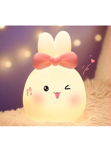 Dimanito Cute Kids Night Light Night Lamp Night Lights for Kids Bedroom Toddler Baby Portable Silicone Battery Led Nightlight Nursery (Sweet Cat)