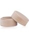 Vokers Small retro jewelry box, round beech wood box for rings