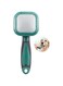 Joyzzz Slicker Brush for Dogs, Soft Dog Comb Brushwith Comfortable Handle, Cat Brush for Shedding with 360 Degree Rotation Design, Pet Brush for Puppy Small Dogs Yorkie Poodle Rabbits Cats (Green)