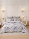 Printed Duvet Set, King Size Fits 200x200 cm - 6-Pcs Bed Set, Brushed Microfiber Fabric - 1 Duvet Cover, 1 Fitted Sheet, 2 Pillow Shams, 2 Pillowcases (Filler Not Included)