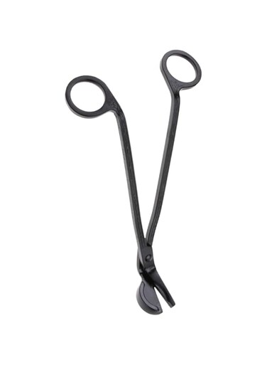 Stainless Steel Candle Wick Trimmer Oil Lamp Trim Scissor Candle Heart Clip Wick Trimmer Scissors Tool (Black)