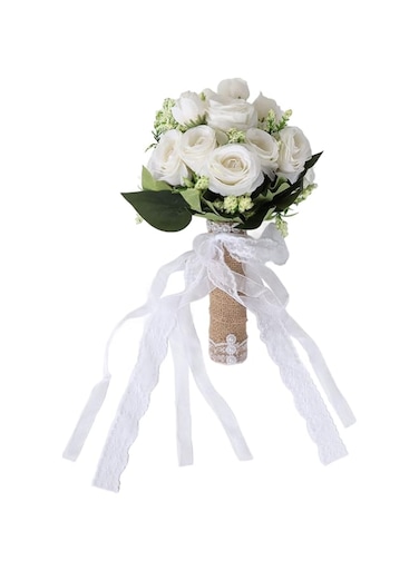 cooden Bridal Bouquet, Portable Modern (Milky White)