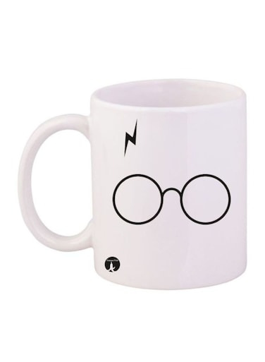 Printed Mug White Black 11ounce