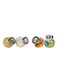 4-Piece Candy Jar Set Clear 200ml