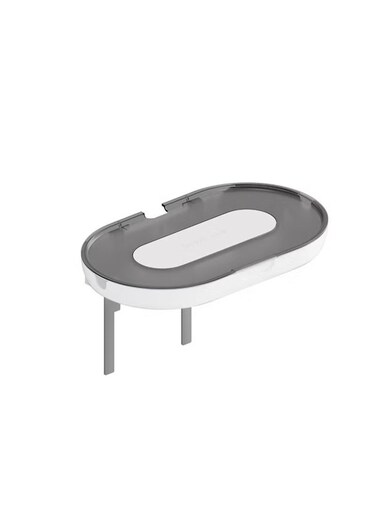 Gray Socket Storage Rack with Wide Bracket &acirc;&euro;&ldquo; Durable Plastic &acirc;&euro;&ldquo; 20 &Atilde;&mdash; 12.2 cm