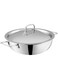 Platinum Triply Stainless Steel Extra Deep Kadai/Kadhai with Stainless Steel Lid - 4.8 Liters (28 CM), VTK028, Cooking Pot, Frypan, Casserole