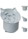 Silicone Cat Slow Feeder, Elevated Slow Feeder Pet Bowl Tilt Design, cat Dish to Slow Down Eating, Suitable for Dry and Wet Food, Adjustable Angle, Cat Food Puzzle with Suction Cup