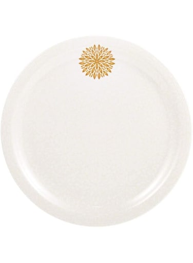 Servewell Melamine Dinner Plate Golden Leaves 28 cm