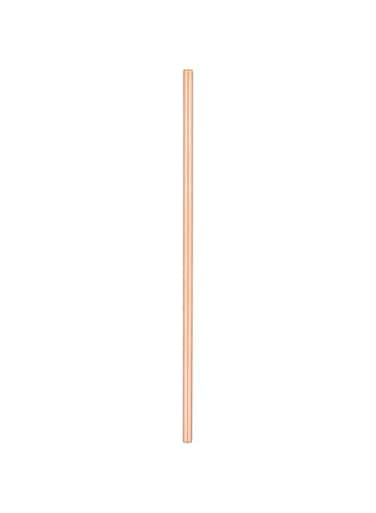 Restaurantware 7.5-inch Reusable Stainless Steel Drink Straws: Perfect for Restaurants, Bars, and Cafes - Copper Plated Cocktail Straw - Short, Safe Rounded Design Suitable for Child Use - 2-CT -