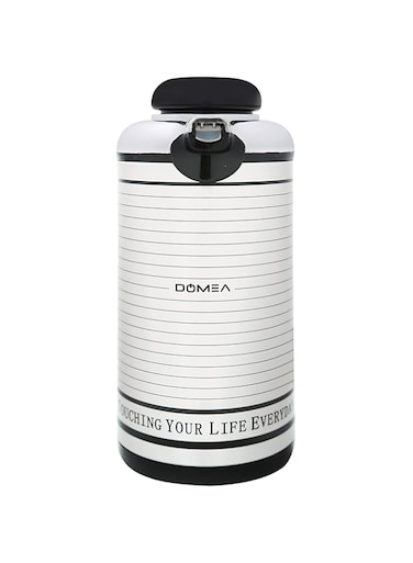 DOMEA Stainless Steel Vacuum Drink Flask, Heat Insulated Thermos, Leak Proof, For Tea, Coffee &amp; Water Serving   For Indoor, Camping, Parties &amp; Functions, Keep 24 Hour Cold, 12 Hour Hot, 1 L, Silver
