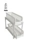 Tier Portable Basket Drawers Bathroom Kitchen Space Saving Storage Containers White 7.5x14.25cm
