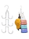 2Pack Purse Hanger Organizer for Closet,Handbag Hanging Organizer for Closet,Rotatable Purse Rack Space Saving Bag Hangers Closet Storage Hooks for Bags,Hats,Belt,Tie,Scarfs