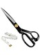 Scissors Professional 10 inch Heavy Duty Scissors for Leather Sewing Shears for Tailoring Industrial Strength High Carbon Steel Tailor Shears Sharp for Home Office Artists Dressmakers, Black