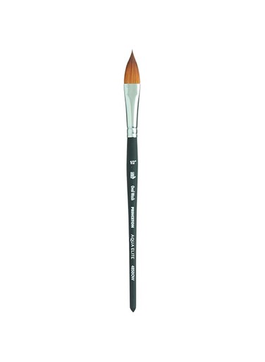 Princeton Aqua Elite, Series 4850, Synthetic Kolinsky Watercolor Paint Brush,Oval Wash, 1/2