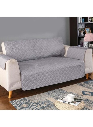 YXLJC 1/2/3 Seat Sofa Cover,Waterproof Slip Removable Pet Dog Kid Mat Furniture Sofa Protector (Color : Grey, Size : 1 Seater)