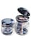 Dark Blue Denture/Retainer Storage Case with Cleaning Accessories, Travel-Friendly
