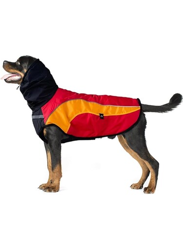 Tyuyuio Warm Dog Coat, Turtleneck Dog Jacket Waterproof Dog Winter Coat Anti- Anxiety and Stress Relief Dog Clothes Pet Cold Weather Coats Cozy Snow Jacket Vest for Small Medium Large Dogs (Large)