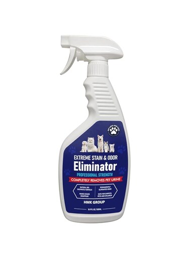 Extreme Stain &amp; Odor Eliminator Professional Strength Deodorizing Spray for Pets odor and stain remover - Enzyme Formula for Tough Stains and Odors Cats &amp; Dog Pee Feces Spot Cleaner Urine Destroyer