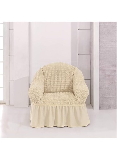 Fabienne One Seater Sofa Cover, Cream