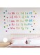 Yafanqi Alphabe ABC Wall Decals Learning Educational Peel and Stick Alphabet Wall Stickers Educational Classroom Stickers for Kids Playroom Bedroom Decorations (ABCabc)