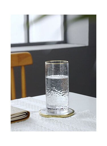 Household Full Bright Hammer Glass Water Cup Transparent