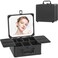 Tradeo Portable Makeup Vanity Box with LED Mirror, Storage Organizer Travel Cosmetic Case Kit
