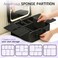 Tradeo Portable Makeup Vanity Box with LED Mirror, Storage Organizer Travel Cosmetic Case Kit