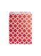 7 x 5 Inch Cookie Bags, 100 Paper Treat Bags - Use As Party Favors Or Candy Bags, Red With Asian Monogram Paper Food Bags For Baked Goods, For Buffets Or Parties