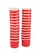SNH Packing Disposable Double Wall Paper Coffee Cups 25-Pack, 4 oz Capacity, Red