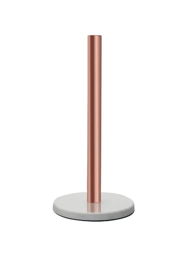 LUTAVOY Marble Paper Towel Holder Copper Plated Paper Towel Holder with Marble Base (KZ33 - Bronze)