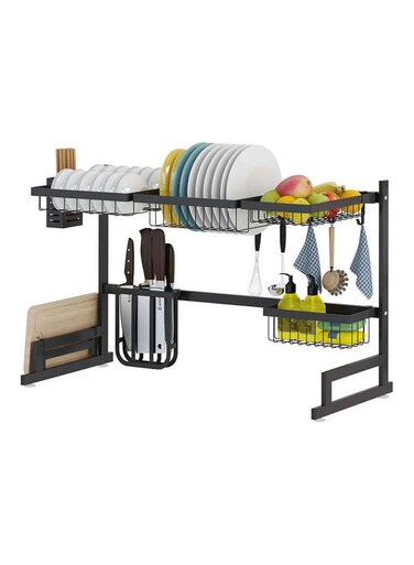 Drainer Rack black 85 x 52 x 32cm