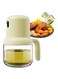 Dispenser for Kitchen, 180ml Glass Olive Oil Sprayer for Cooking, Cooking Oil Sprayer, Canola Oil Spray Bottle, Oil Kitchen Spray Bottle for Cooking, Air Fryer, Salad, BBQ, Yellow