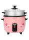Olsenmark 3-In-1 Electric Rice Cooker, 1 Liter Capacity, White/Silver