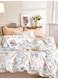 Printed Duvet Set, King Size Fits 200x203 cm - 6-Pcs Bed Set, Microfiber Fabric - 1 Duvet Cover, 1 Fitted Sheet, 2 Pillow Shams, 2 Pillowcases (Filler Not Included)