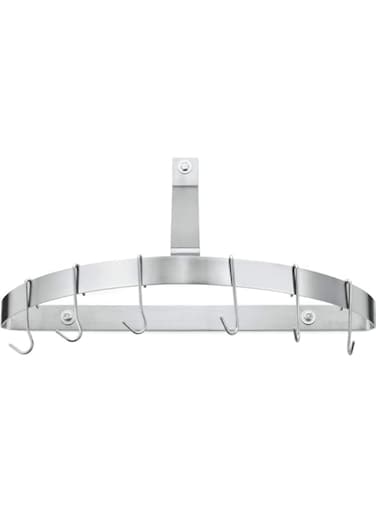 Cuisinart Chef's Classic Half-Circle Wall-Mount Pot Rack, Brushed Stainless